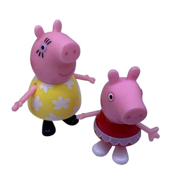 Peppa Pig & Friends 4 Figure Fun Playset Art Easel & Bike Peppa Suzy & Mummy - Picture 2 of 7